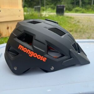 ✨NWOT✨Mongoose Black and Orange Helmet